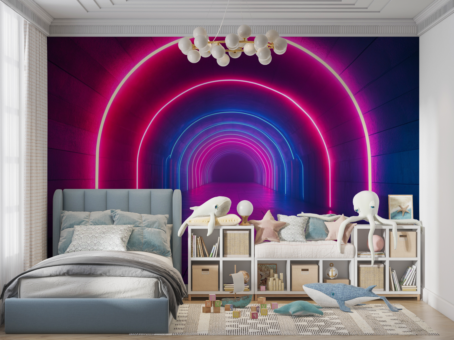 Futuristic Hallway Wallpaper | Murals Wallpaper