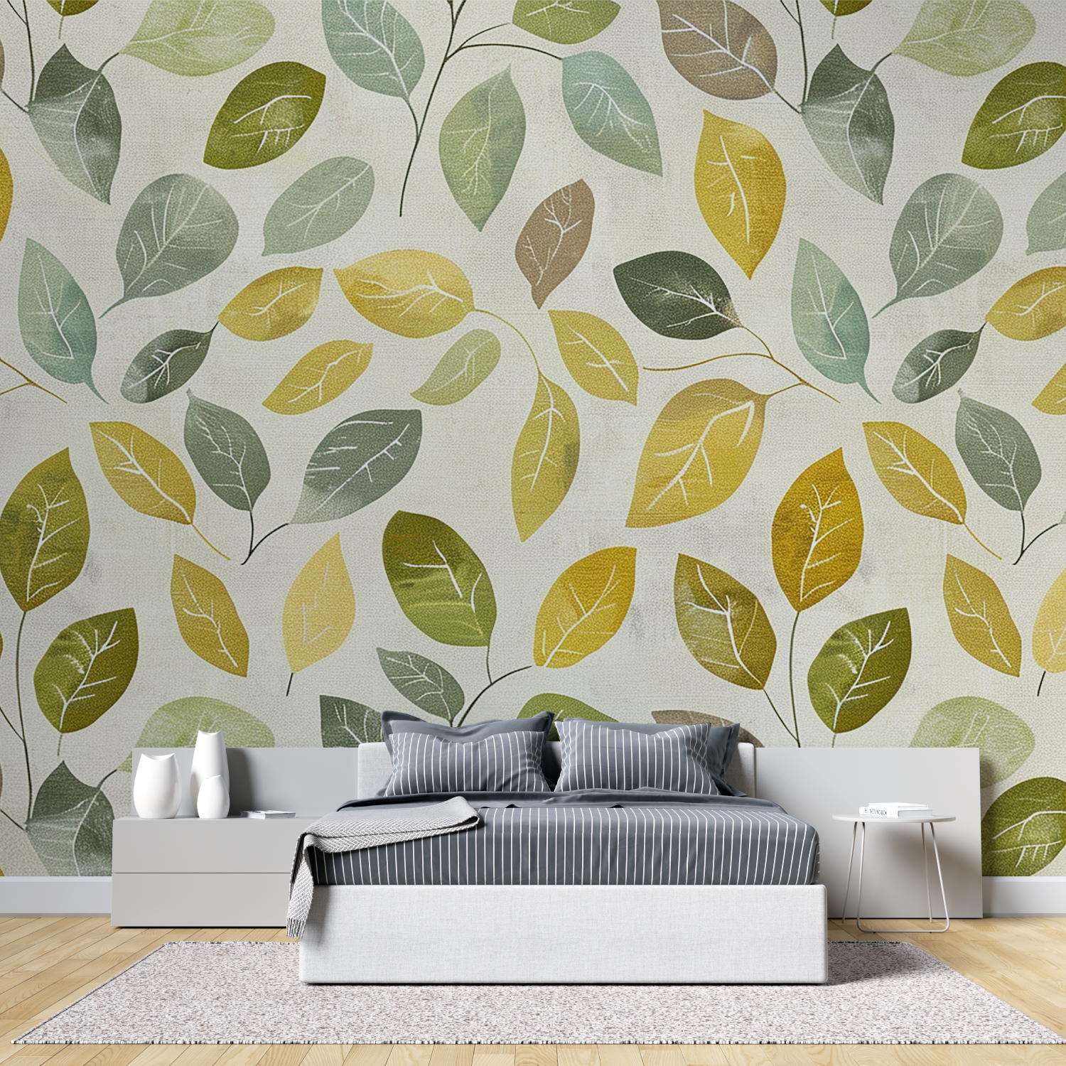 Green and Yellow Foliage Wallpaper | Murals Wallpaper