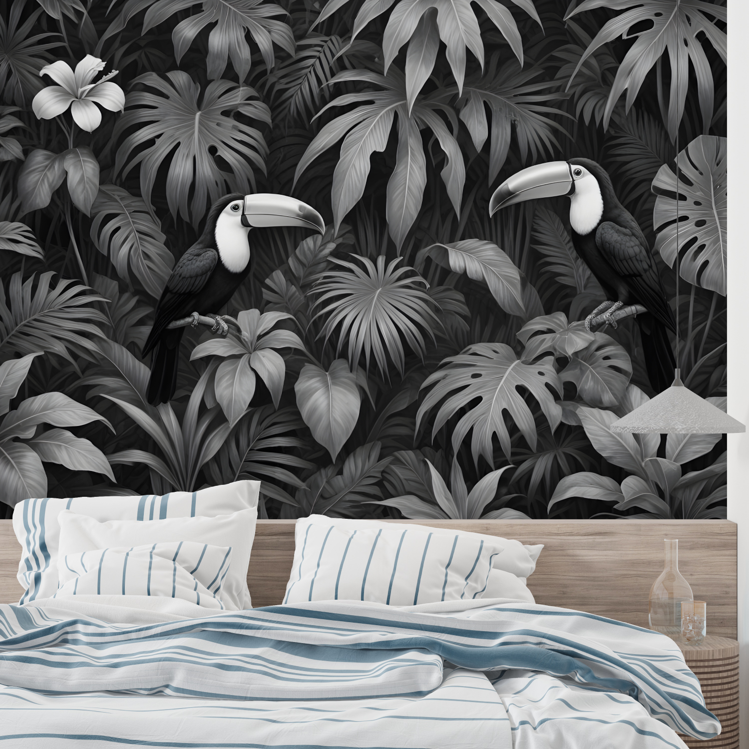 Trendy Black Wallpaper | Murals Wallpaper