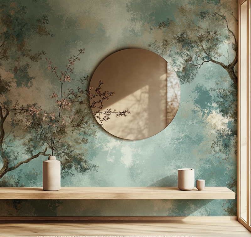 Stilisierte Baumtapete | Murals Wallpaper