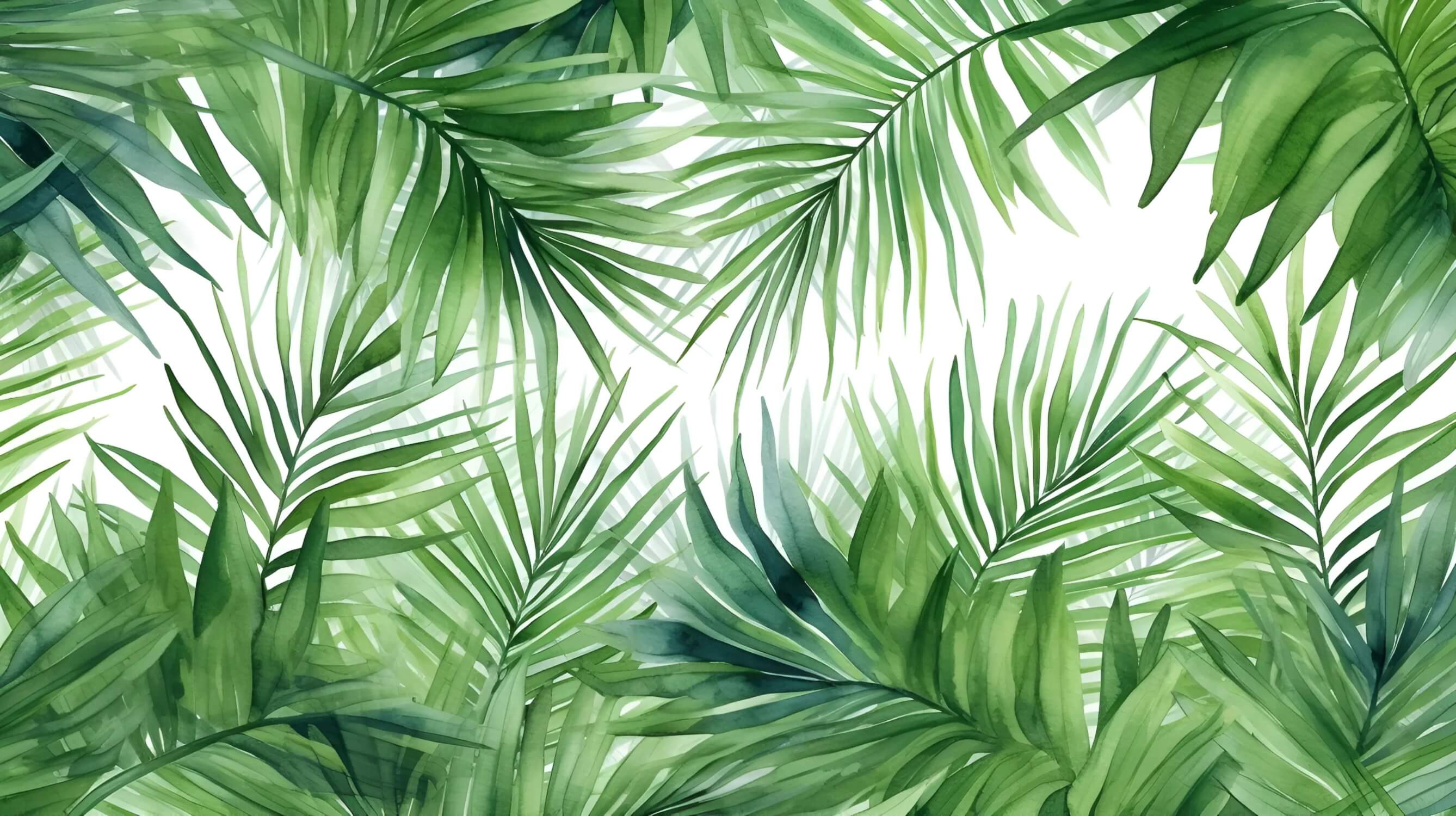 Green Palm Leaf Wallpaper | Murals Wallpaper