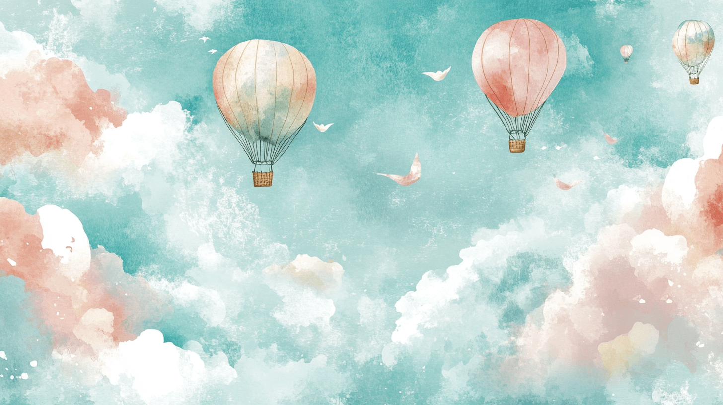 Hot Air Balloon Wallpaper and Dreamy Landscapes | Murals Wallpaper