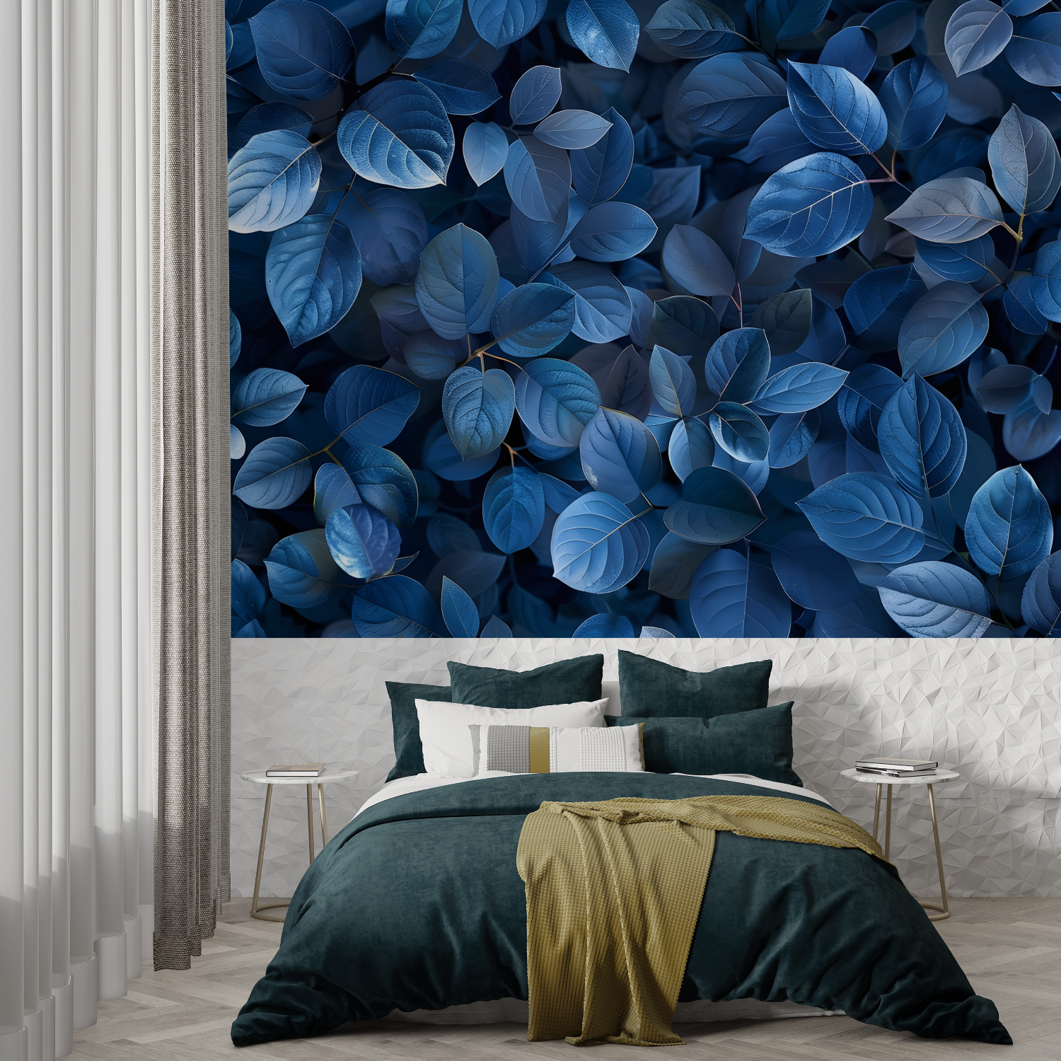 Non-Woven Blue Wallpaper | Murals Wallpaper