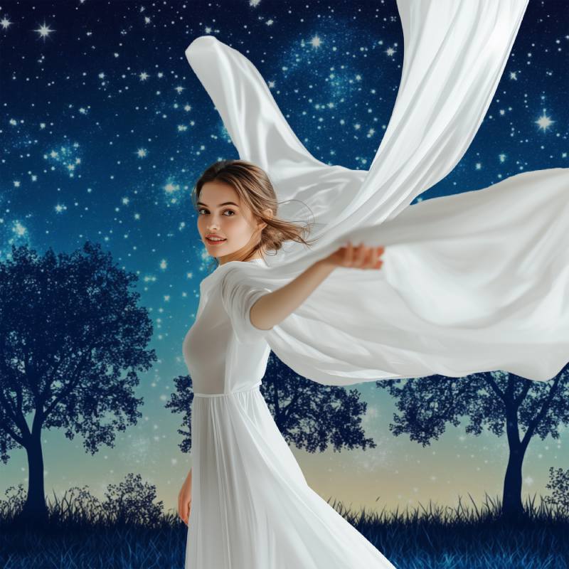 Baum und Stern Tapete | Murals Tapete