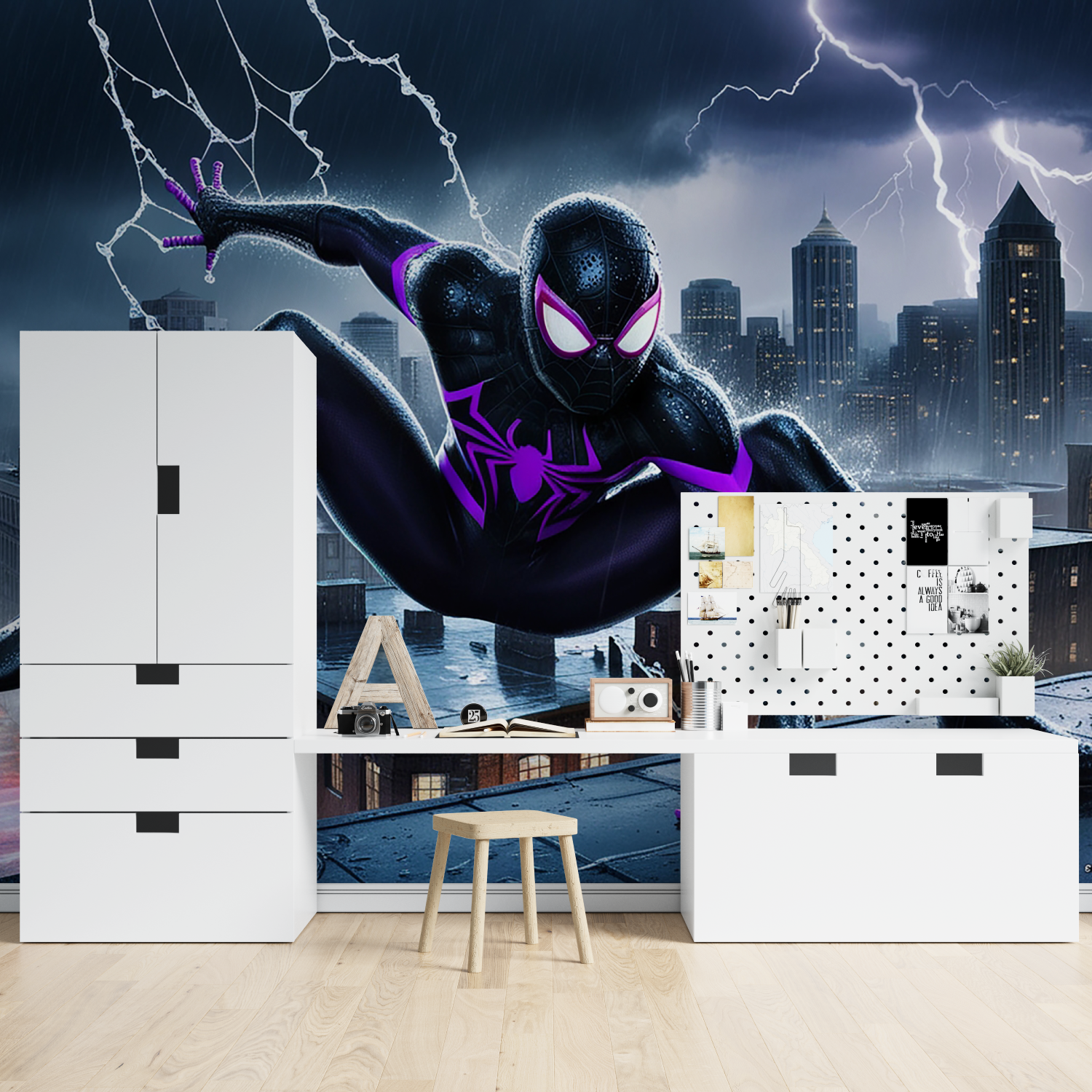 Spider-Man Purple Wallpaper | Murals Wallpaper