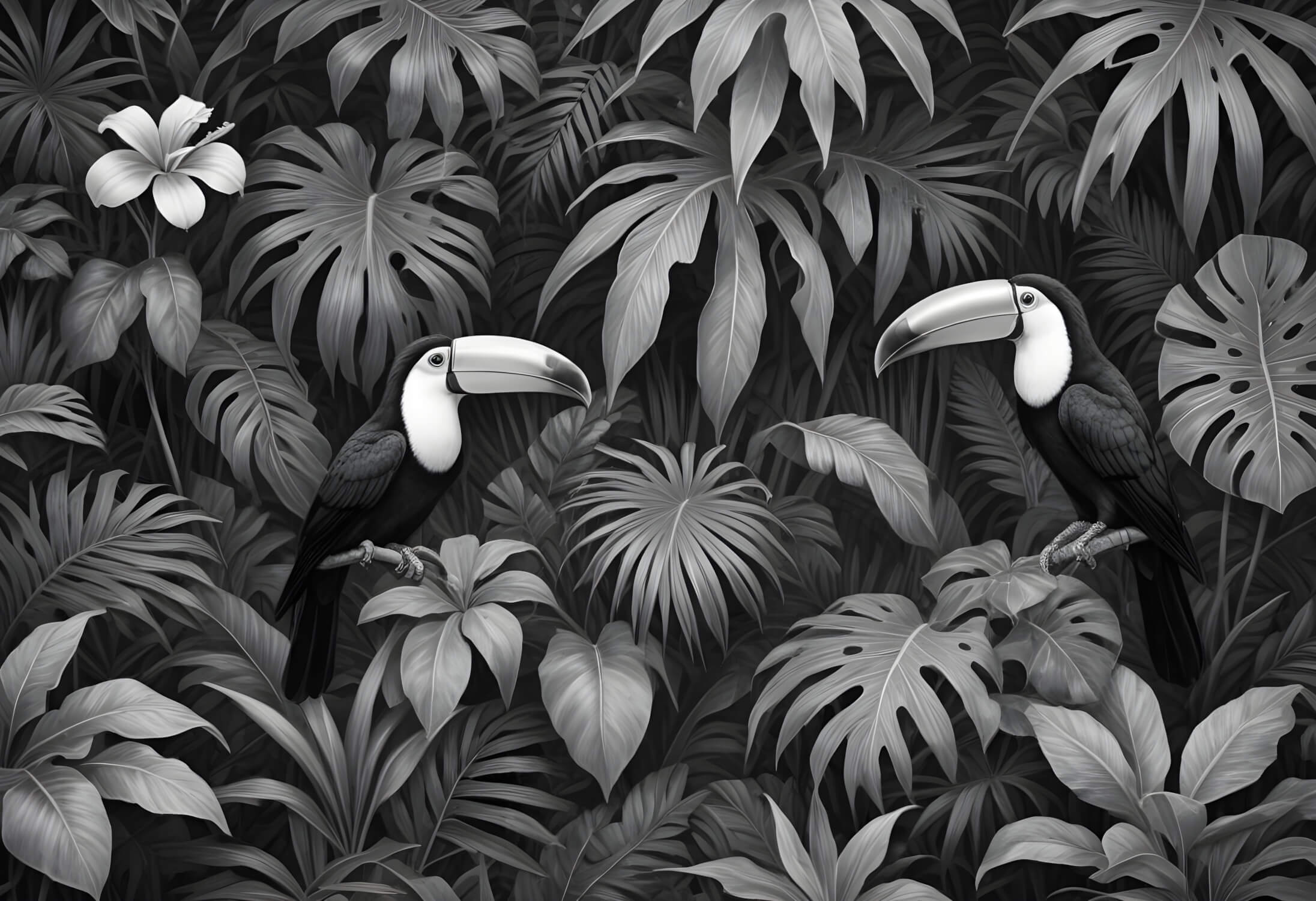 Trendy Black Wallpaper | Murals Wallpaper