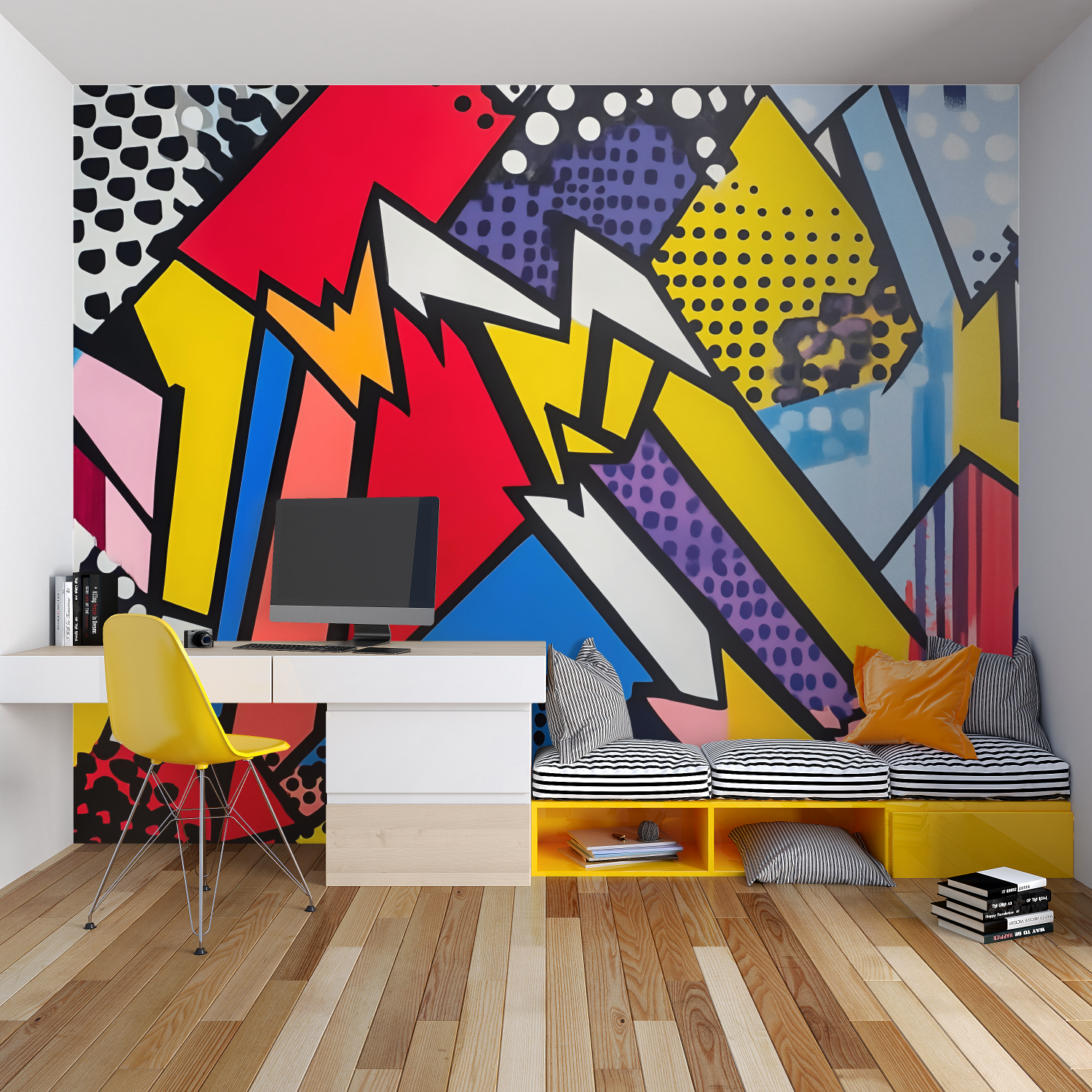 Tapeten Graffiti im Ado-Stil – Tapisserie Spiderman