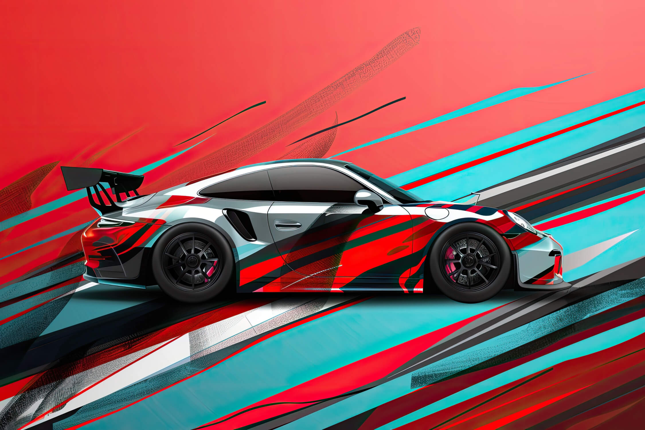 Sport Car Wallpaper Poster | Murals Wallpaper