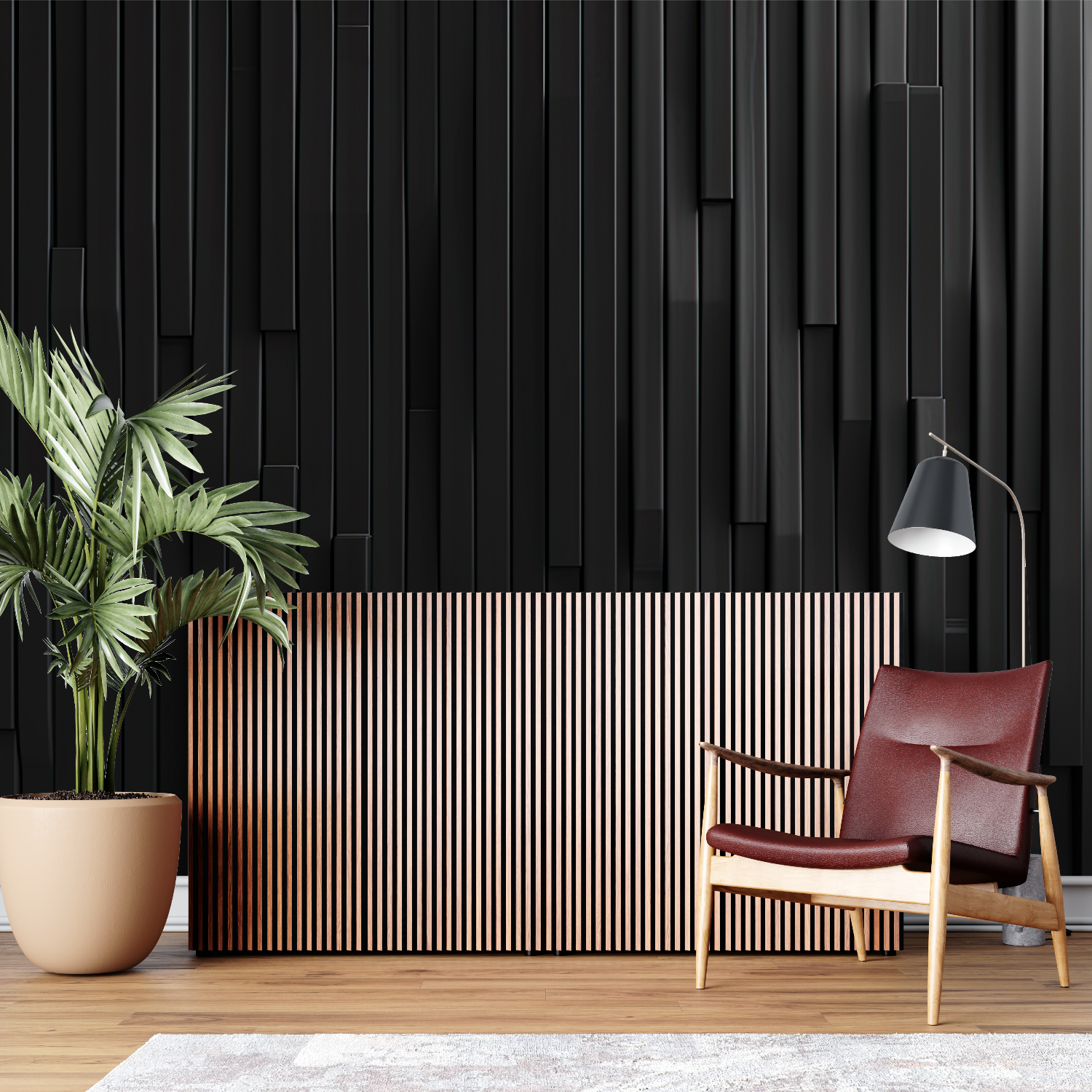 Modernes schwarzes Papier – Leroy Merlin