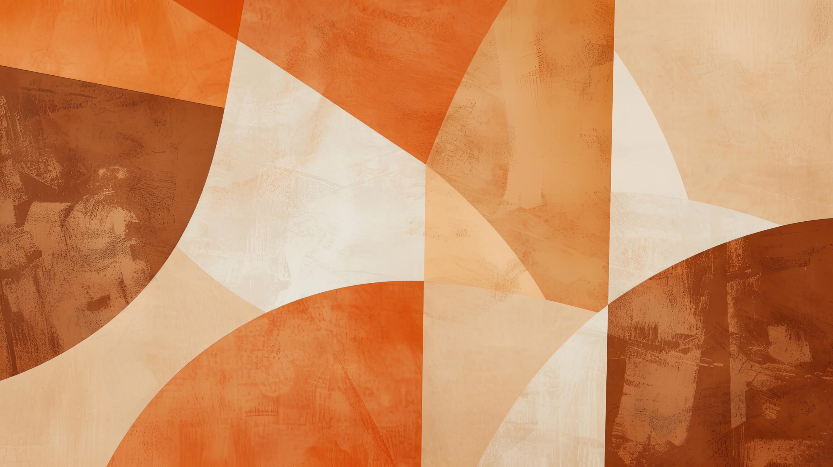 Orange Geometric Pattern Wallpaper | Murals Wallpaper