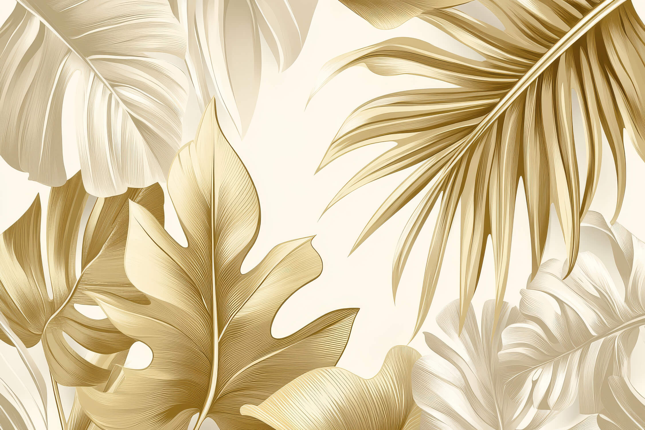 Golden Jungle Wallpaper | Murals Wallpaper