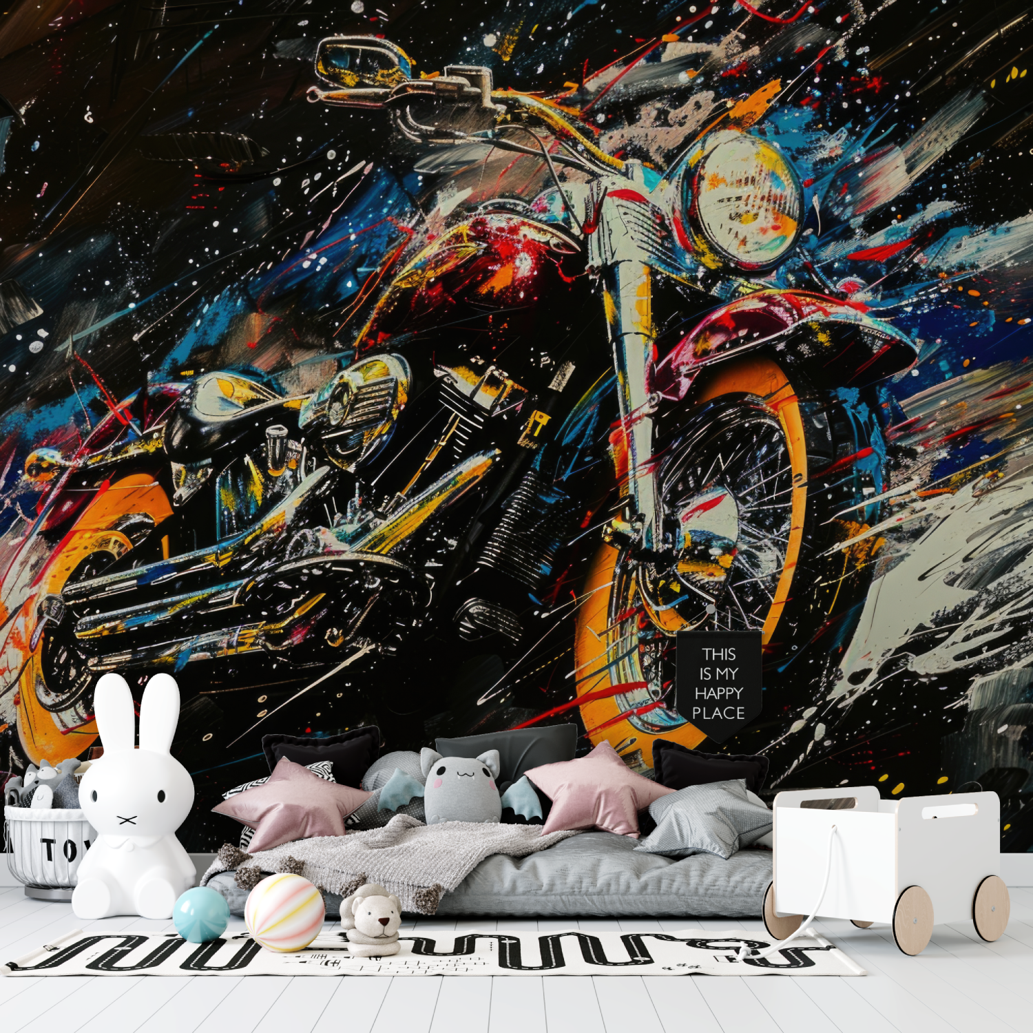 Goldhelm Motorrad Tapete Design | Wandbilder Tapete