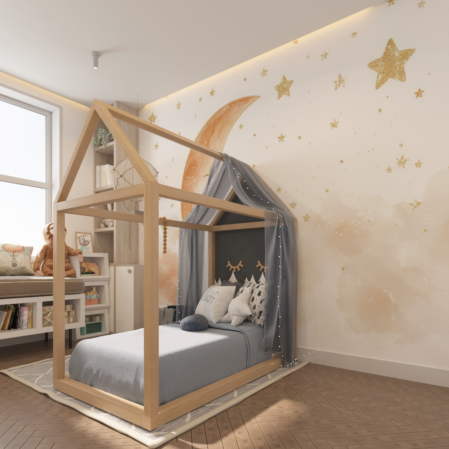 Moon Wallpaper for Kids | Murals Wallpaper