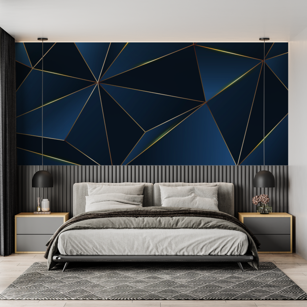 Blue Black Wallpaper | Murals Wallpaper