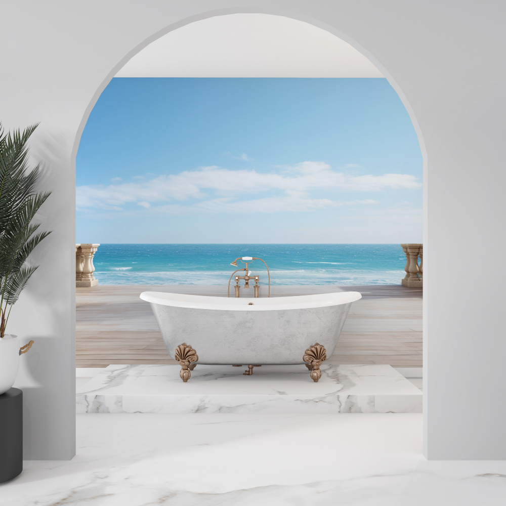 3D Badezimmer Tapete | Wandbilder Tapete