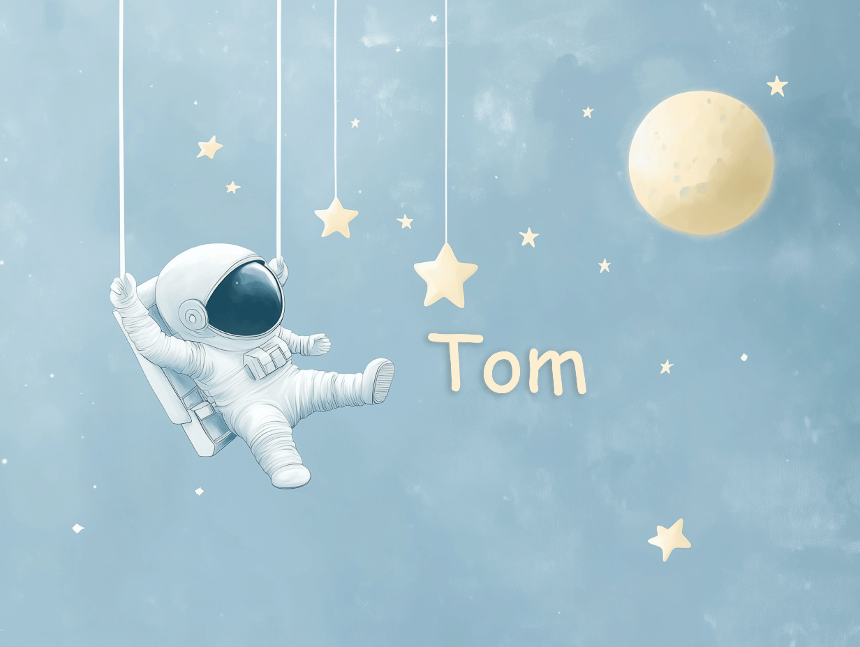 Astronaut Name Wallpaper | Murals Wallpaper