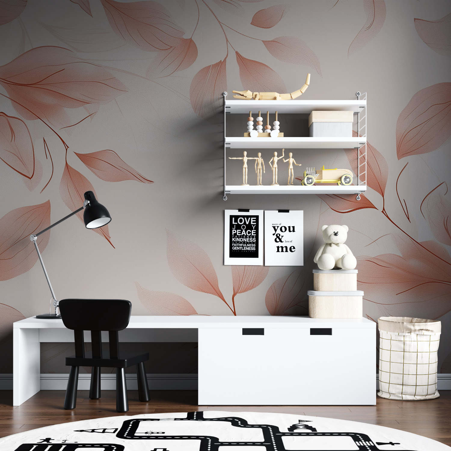 Salmon Design Kids Wallpaper | Murals Wallpaper