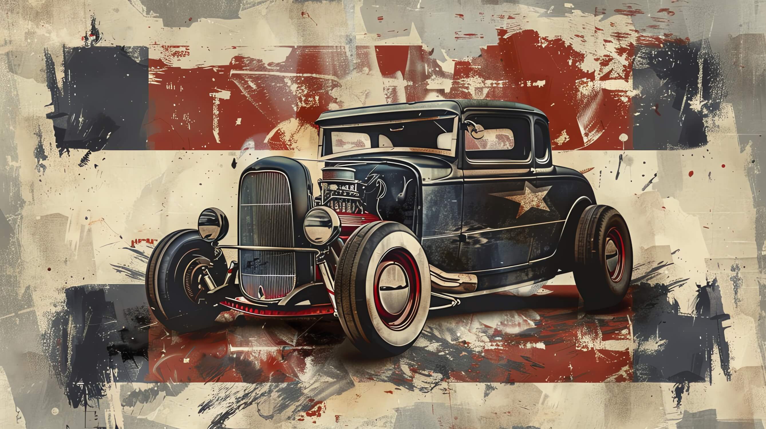 Retro Car Wallpaper | Murals Wallpaper