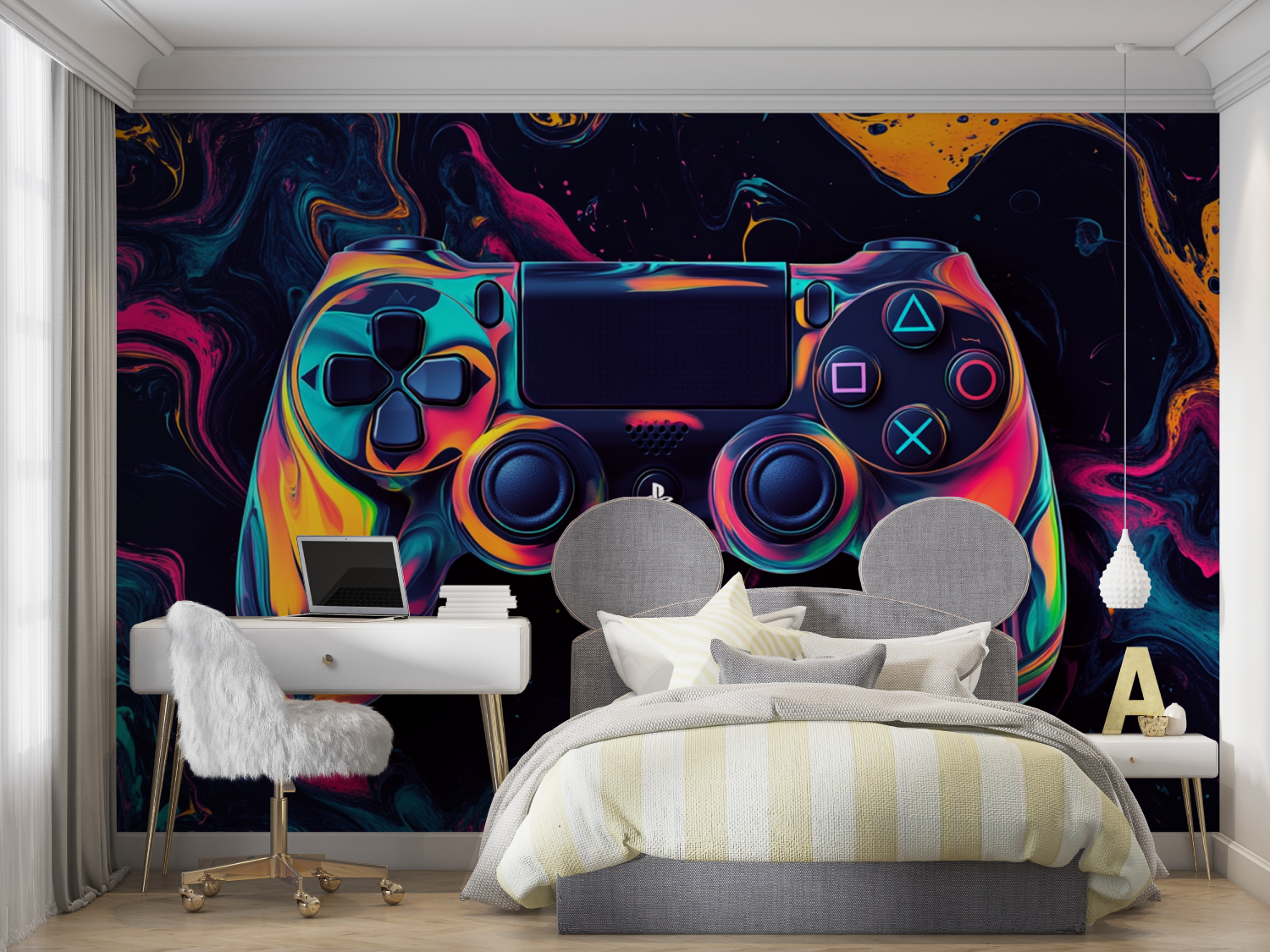 Dripping Game Controller Wallpaper | Murals Wallpaper