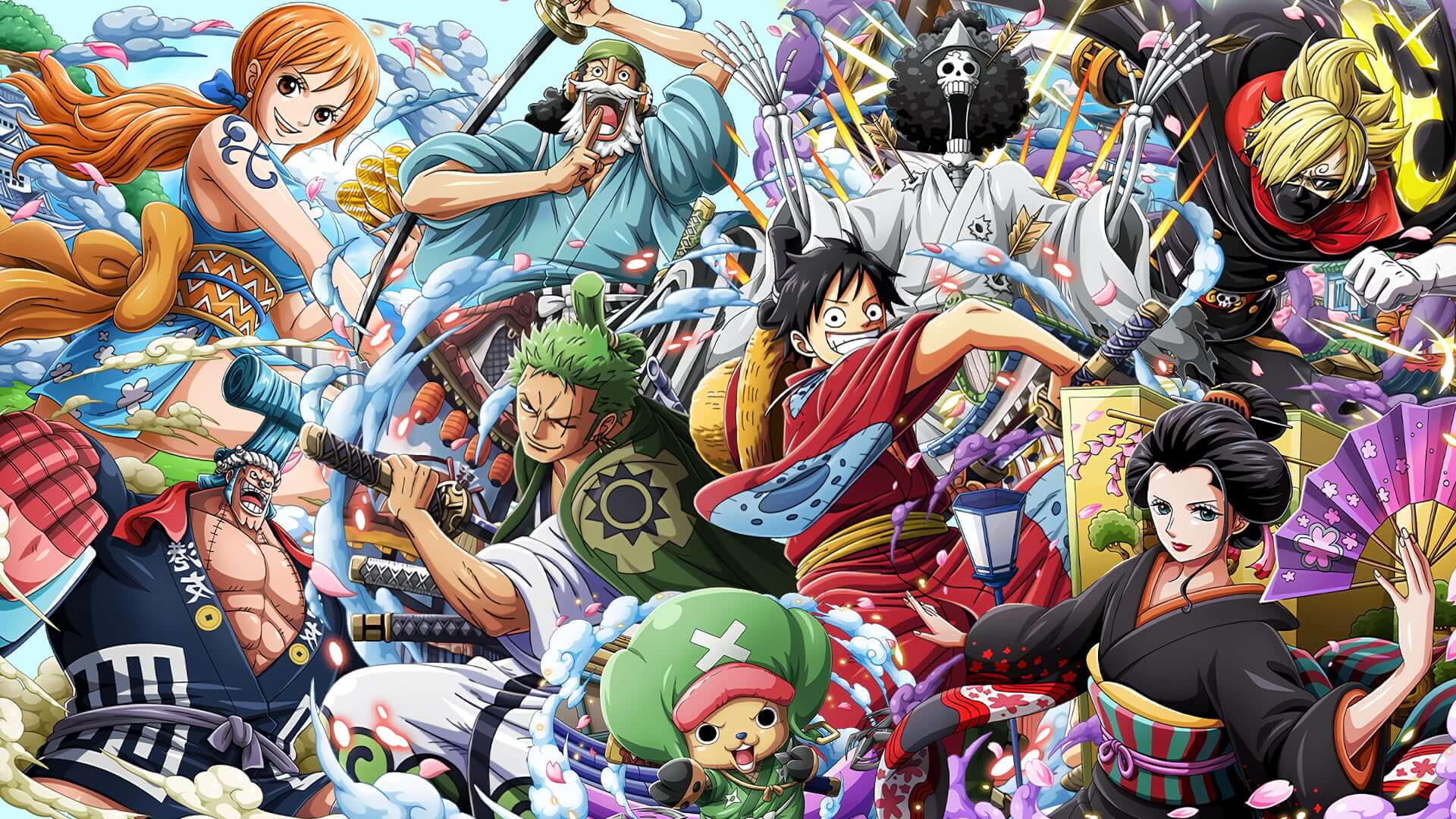 One Piece Mural Wallpaper for Kids