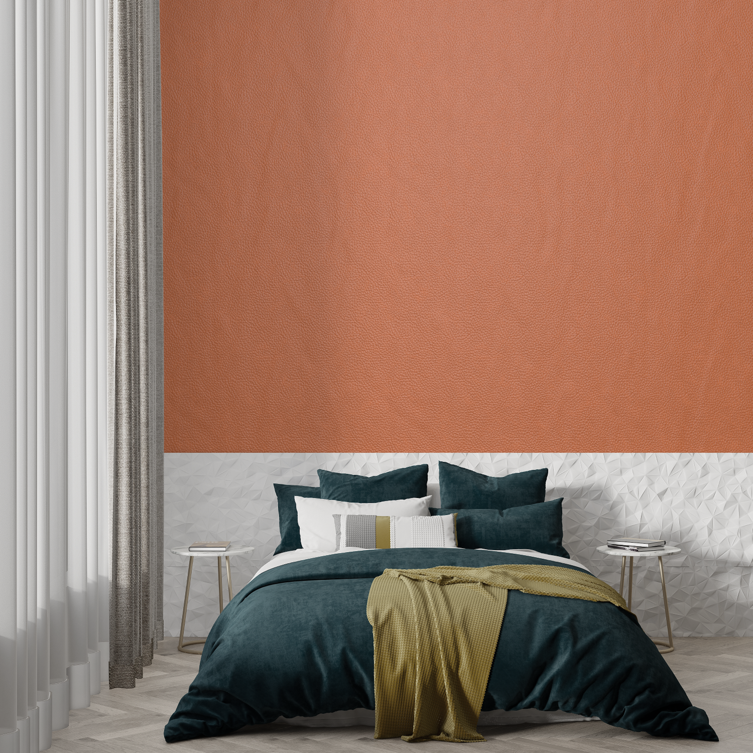 Solid Terracotta Wallpaper | Murals Wallpaper
