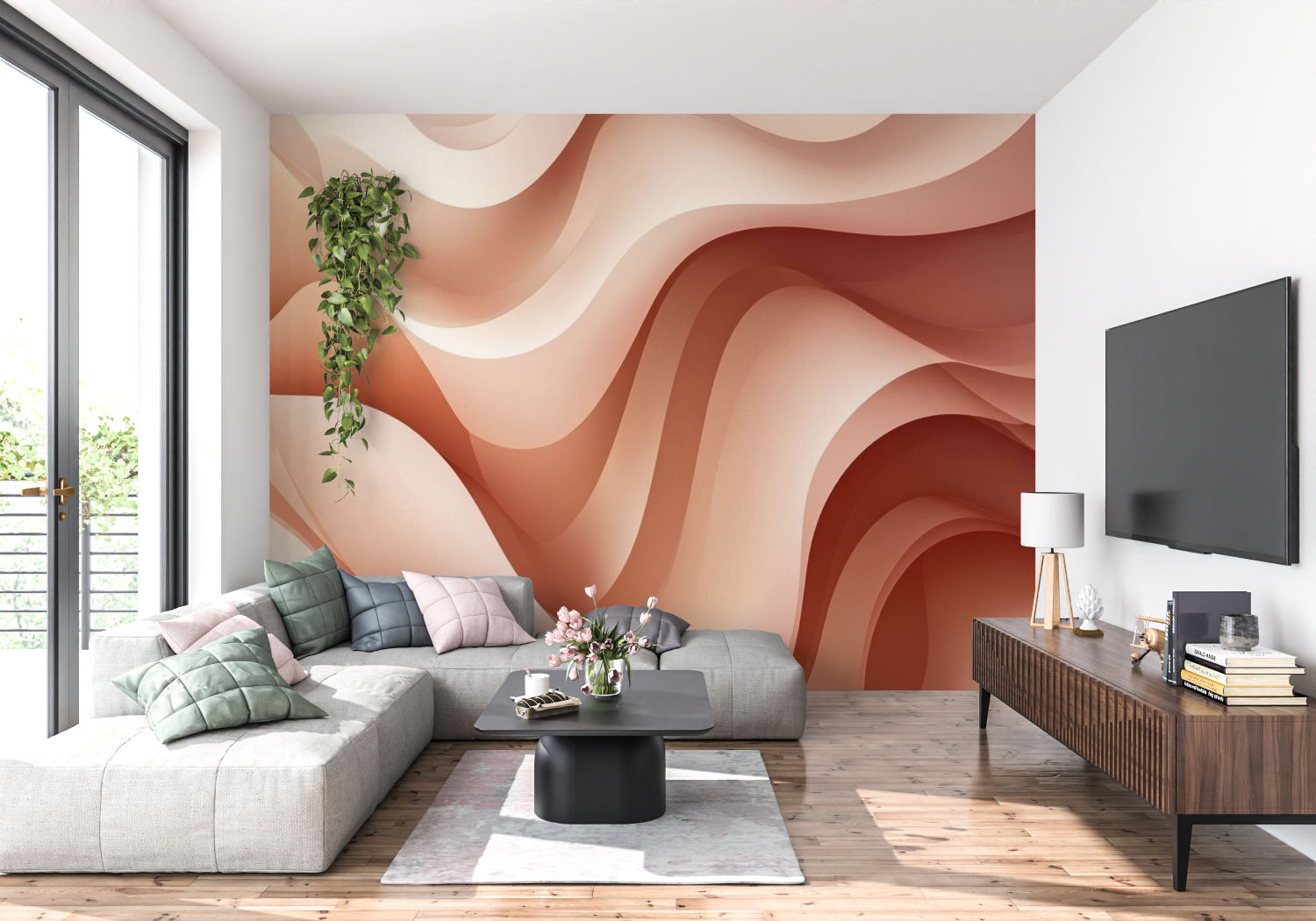 Terracotta Trend Pattern Wallpaper | Murals Wallpaper