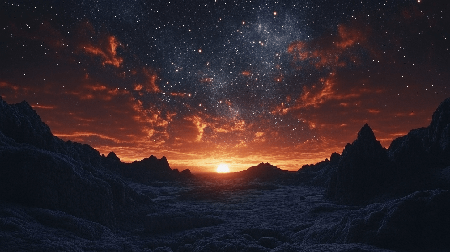 Sunset on Mars Wallpaper | Murals Wallpaper