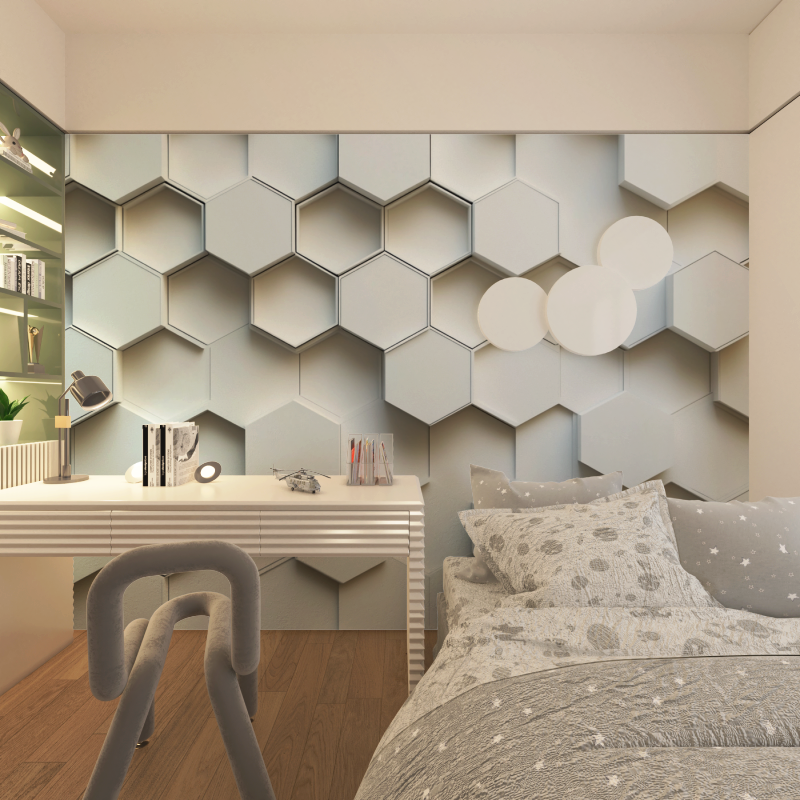 Honeycomb Geometric Wallpaper | Murals Wallpaper