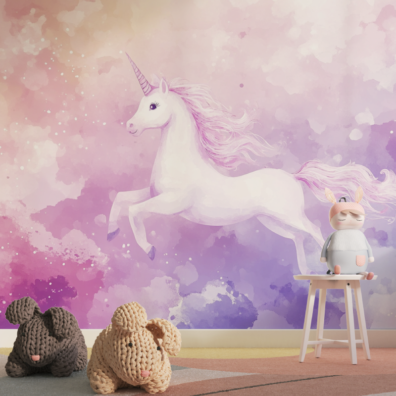Unicorn Girl Wallpaper | Murals Wallpaper