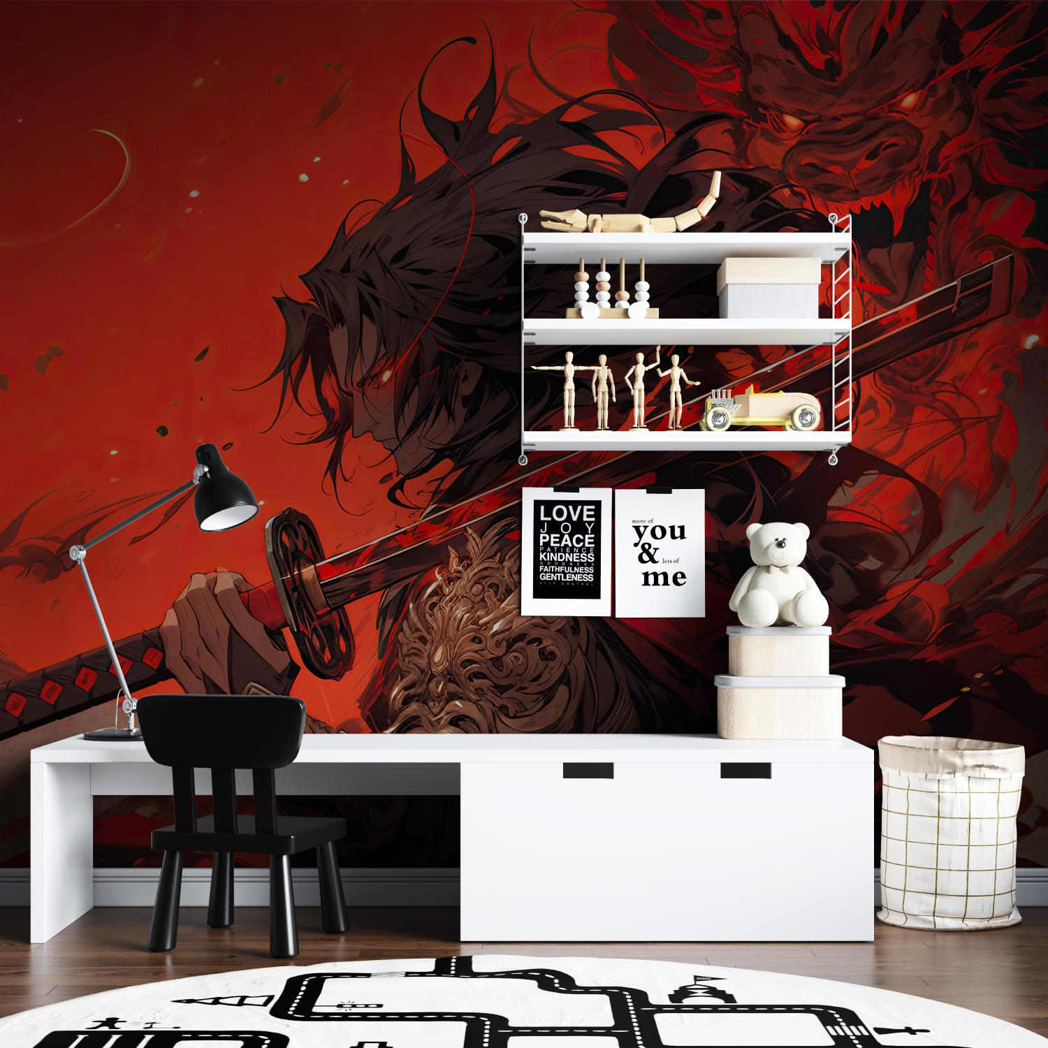 Super Samurai Anime Wallpaper | Murals Wallpaper