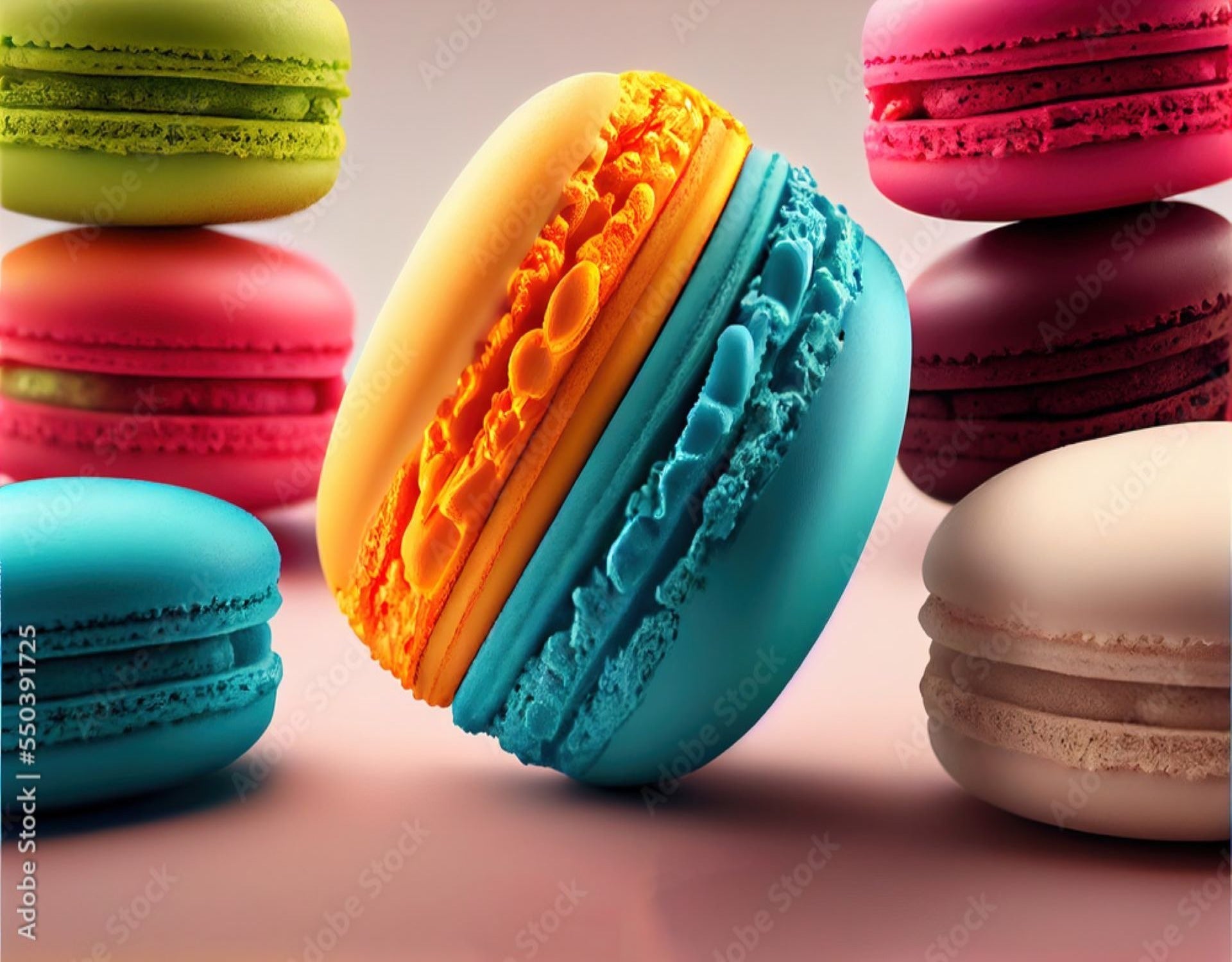 Macaron-Tapete | Wandbilder