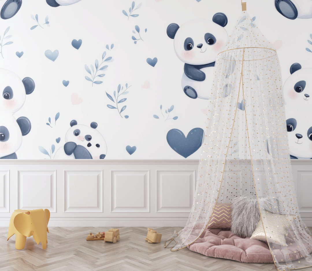 Panda Wallpaper for Nursery | Murals Wallpaper