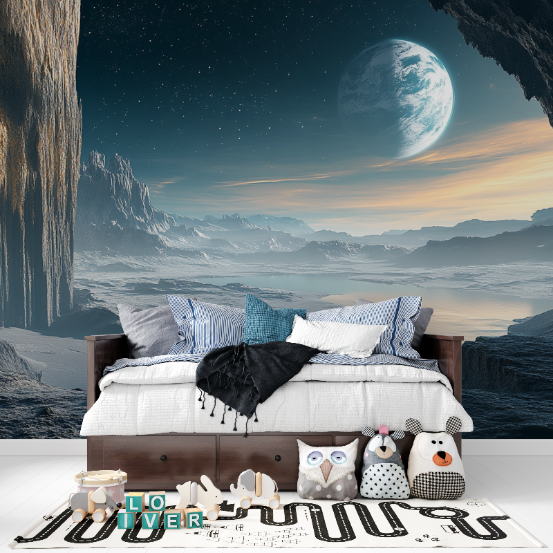 Planet View-Hintergrundbild | Wandbild-Hintergrundbild