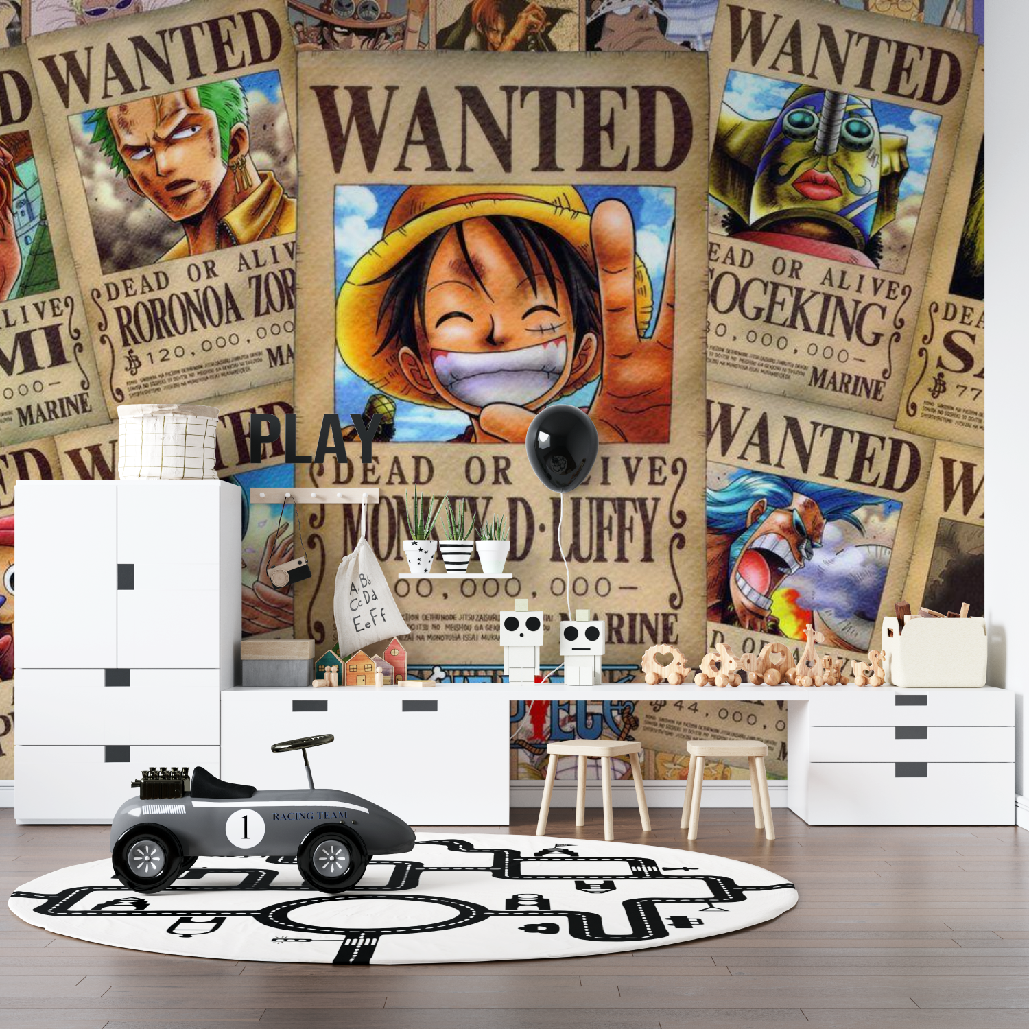 One Piece Wanted Posters Wallpaper | Murals Wallpaper