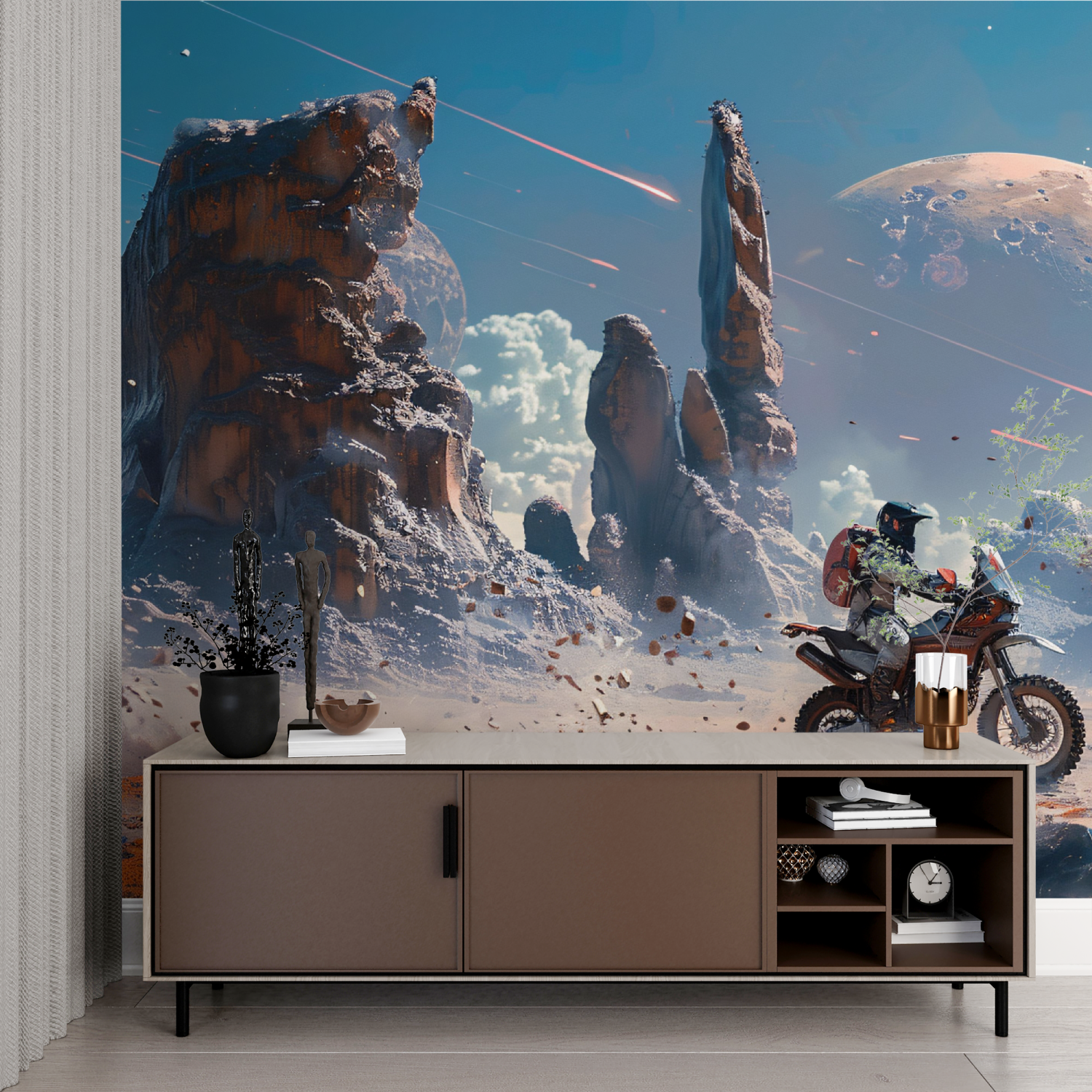 Motorrad-Wandbild-Tapete | Wandbilder Tapete