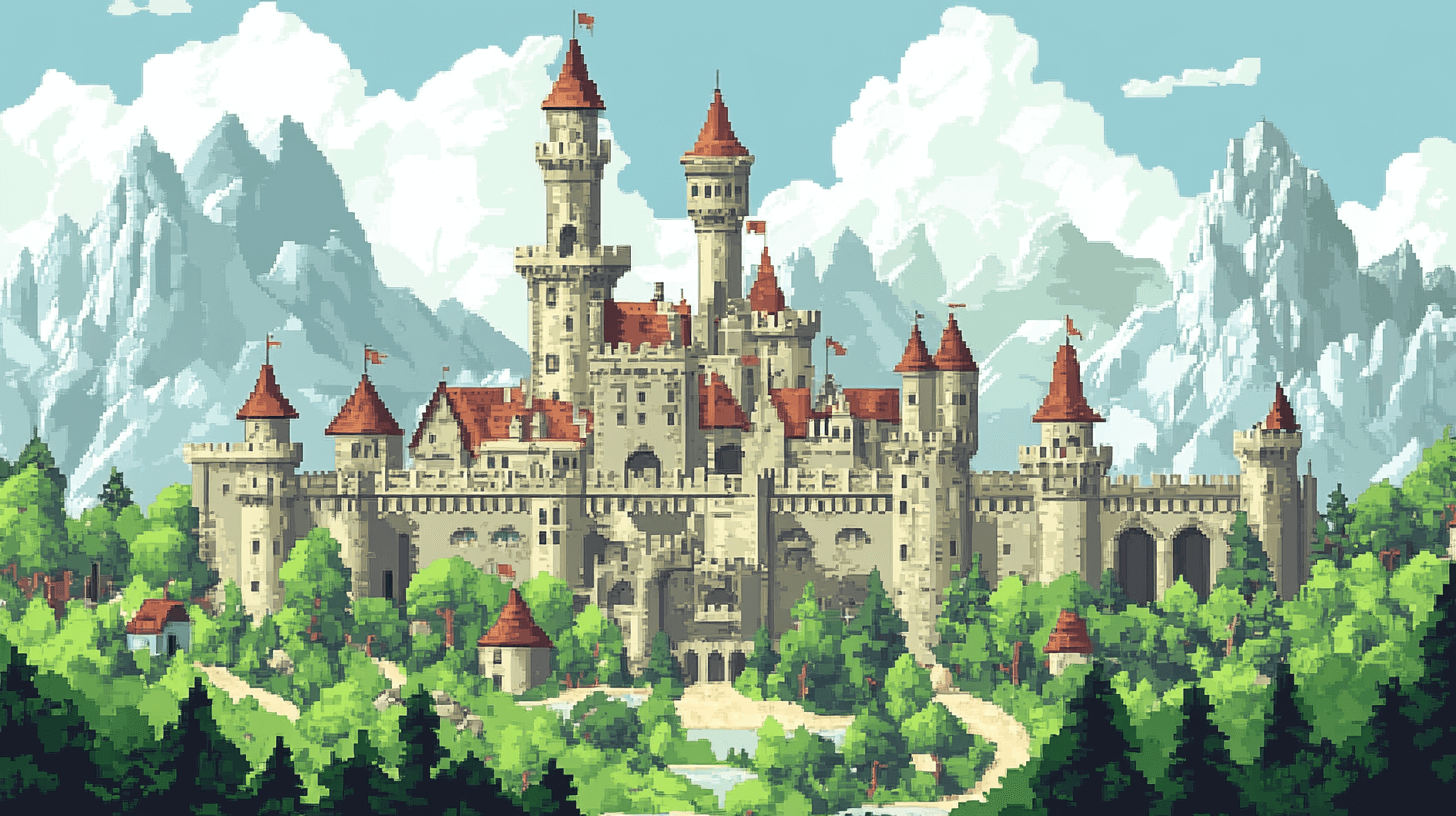 Pixel Knights Adventure Wallpaper | Murals Wallpaper