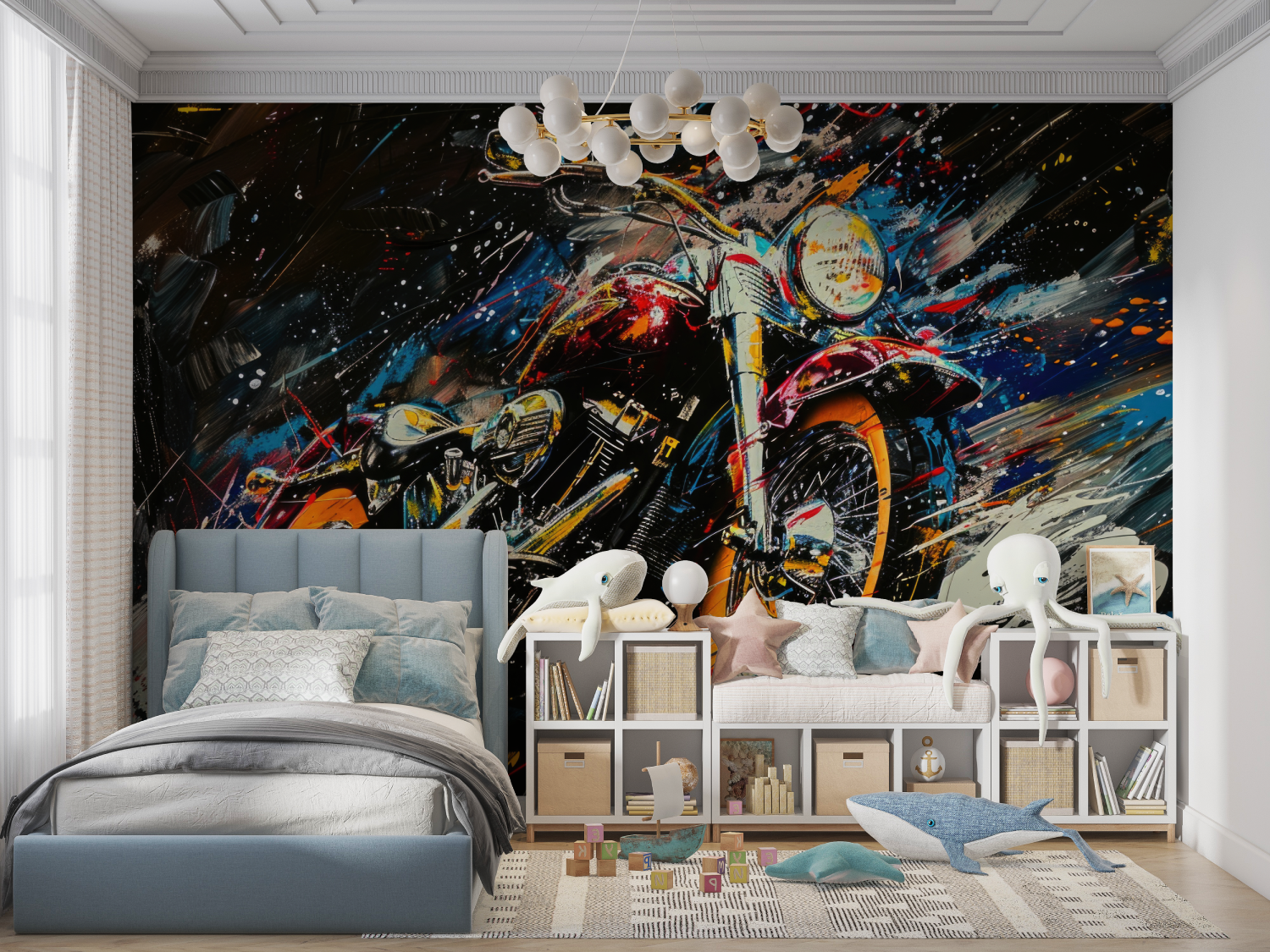 Gold Helmet Motorcycle Wallpaper Design | Murals Wallpaper