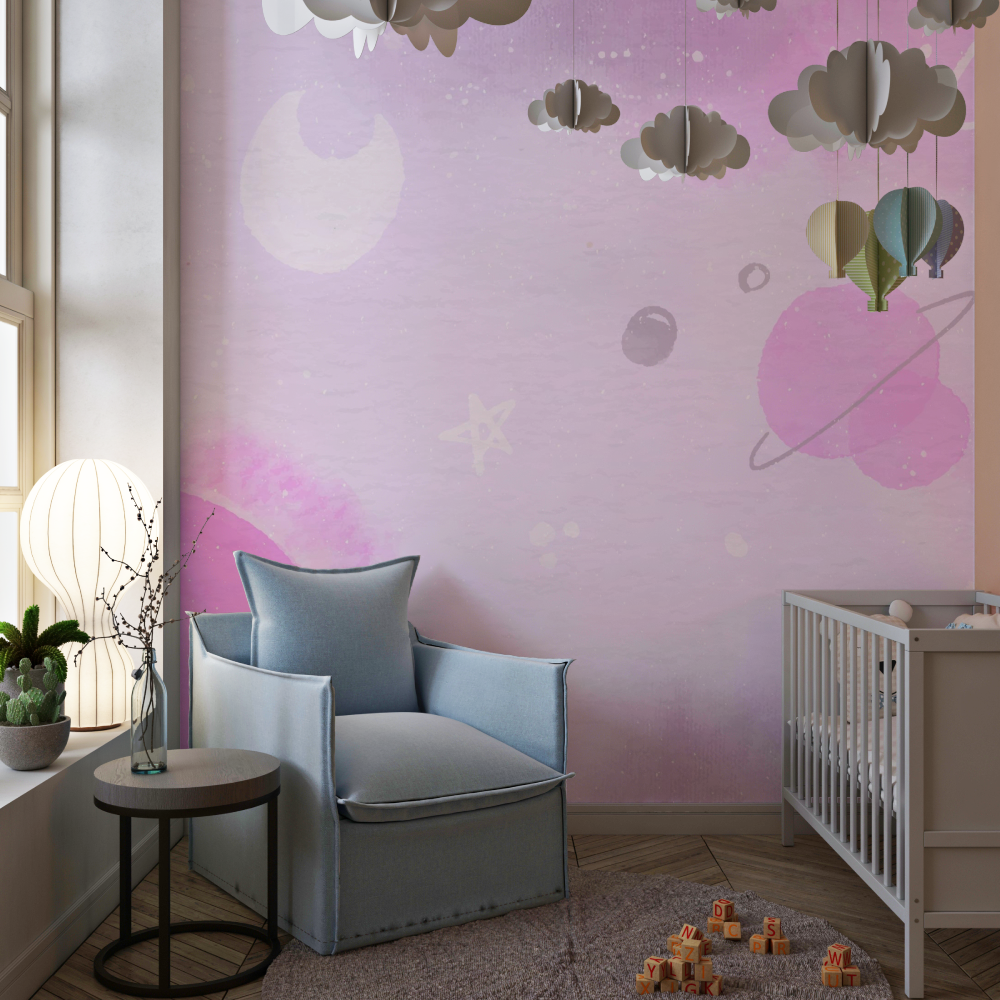 Girl's Planet Star Wallpaper | Murals Wallpaper