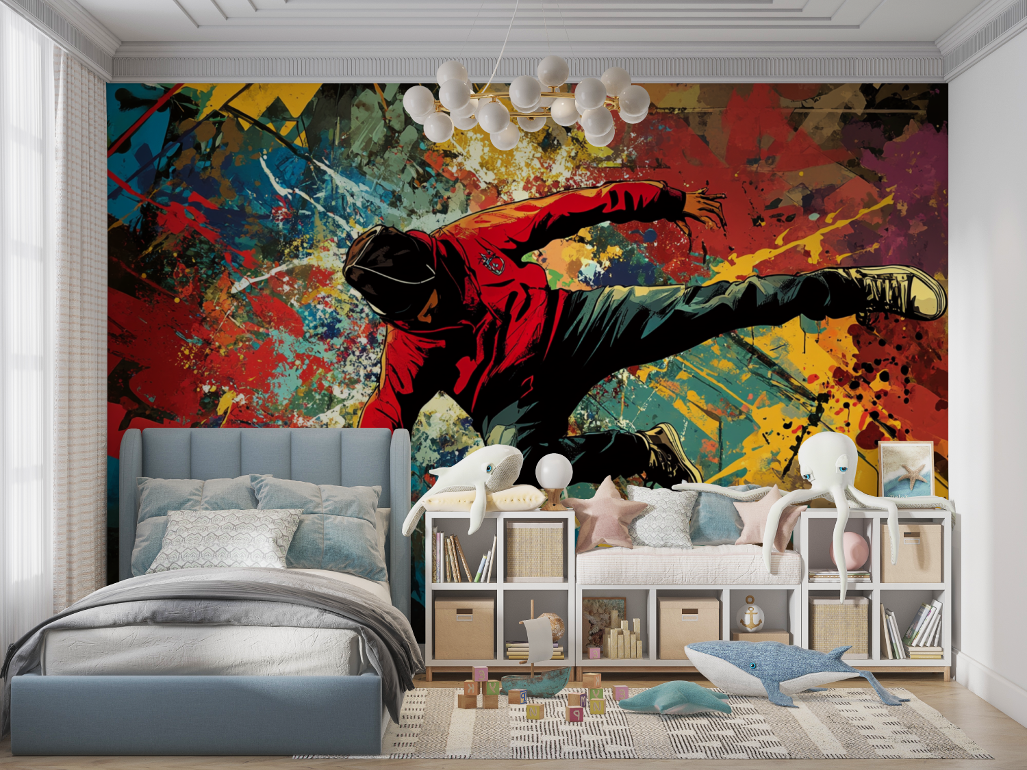Hip Hop Explosion Graffiti Wallpaper | Murals Wallpaper
