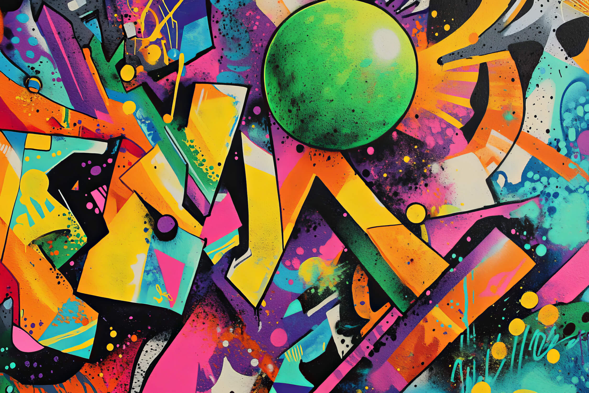 Abstract Graffiti Teen Wallpaper | Murals Wallpaper