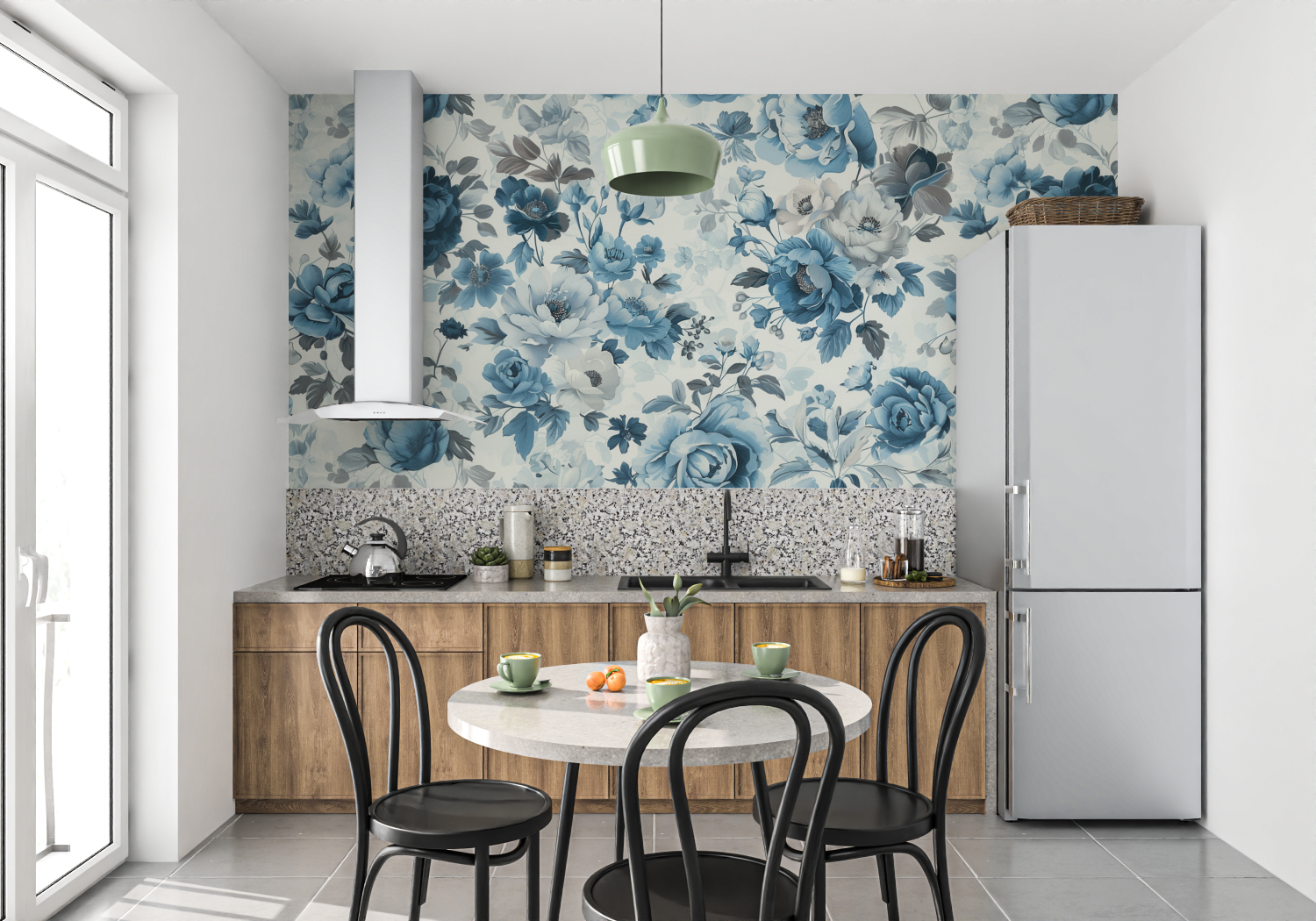 Vintage Blue Wallpaper | Murals Wallpaper