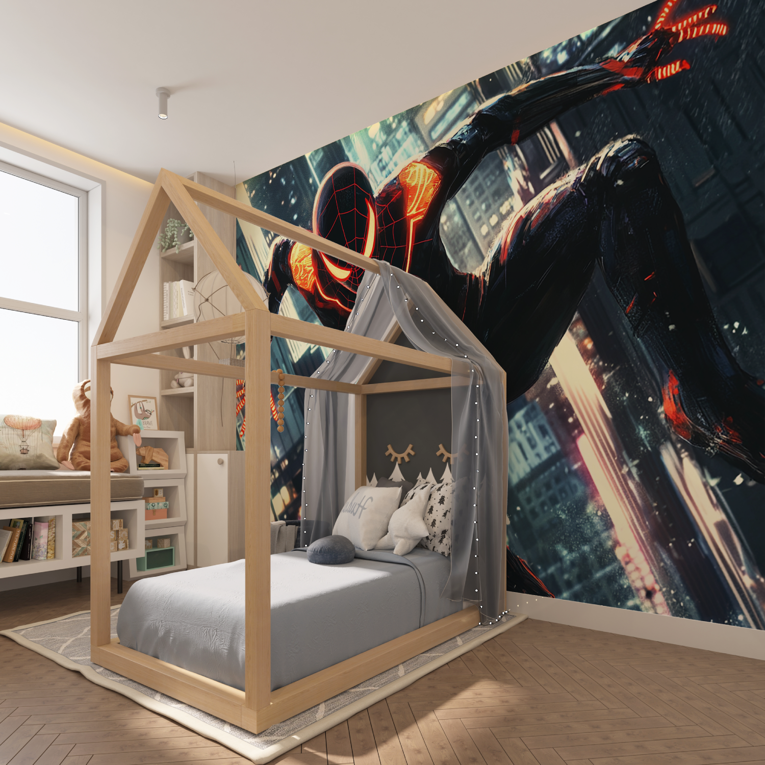 Burning Spiderman Wallpaper | Murals Wallpaper