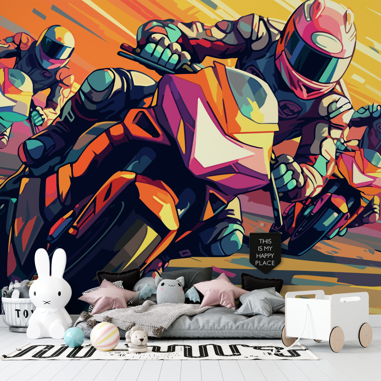Moto GP Graffiti Wallpaper | Murals Wallpaper