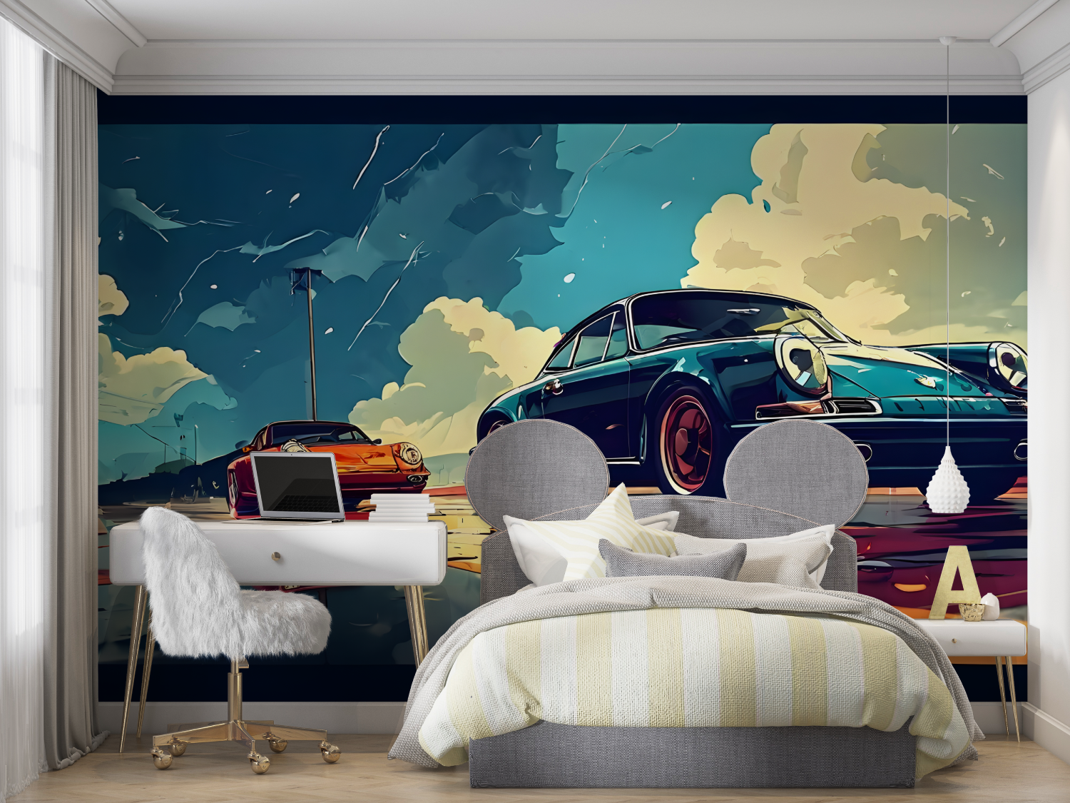 Papier peint pour chambre garco...es mur chambre panoramique