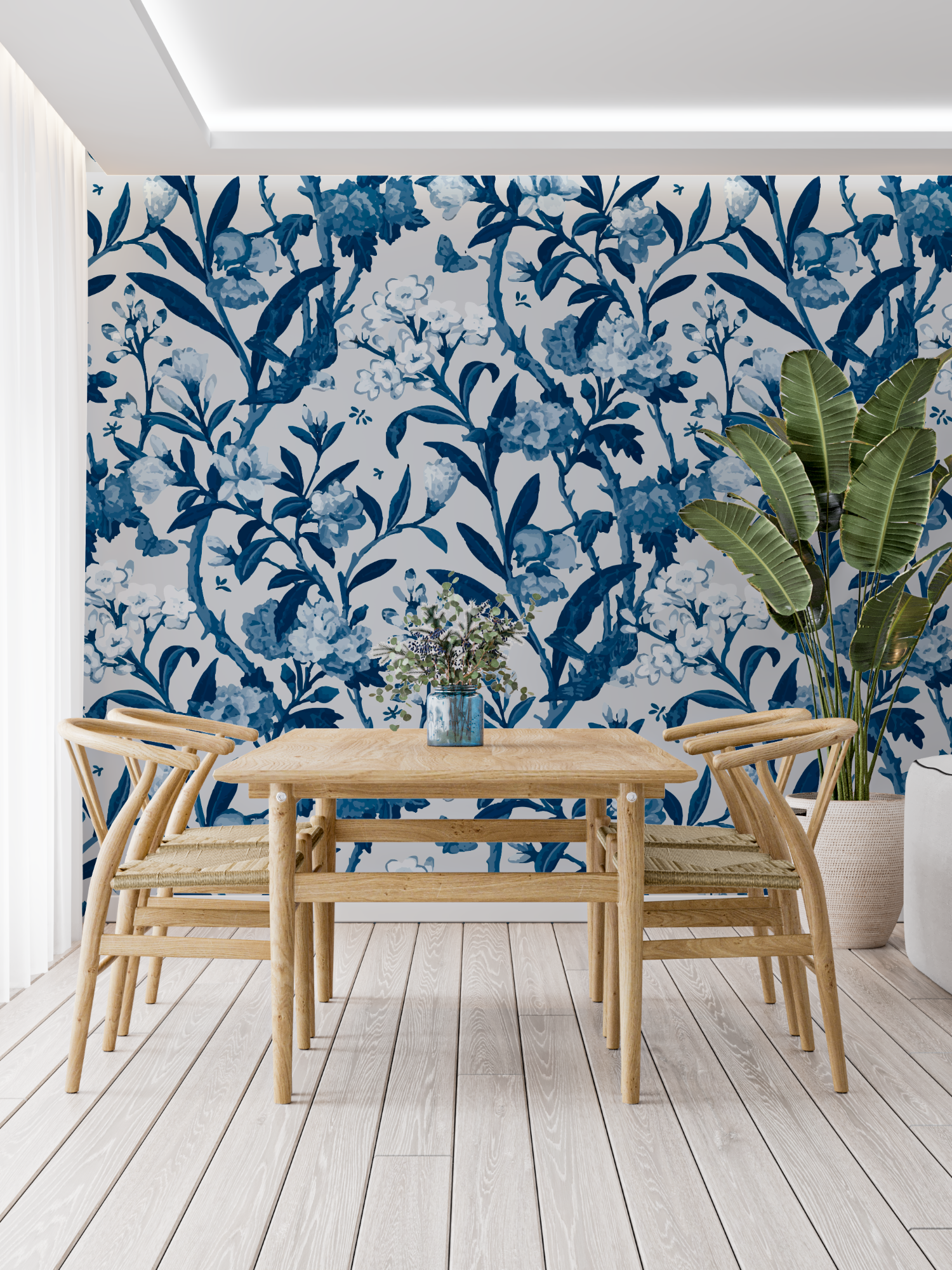Indigo Blue Wallpaper | Murals Wallpaper