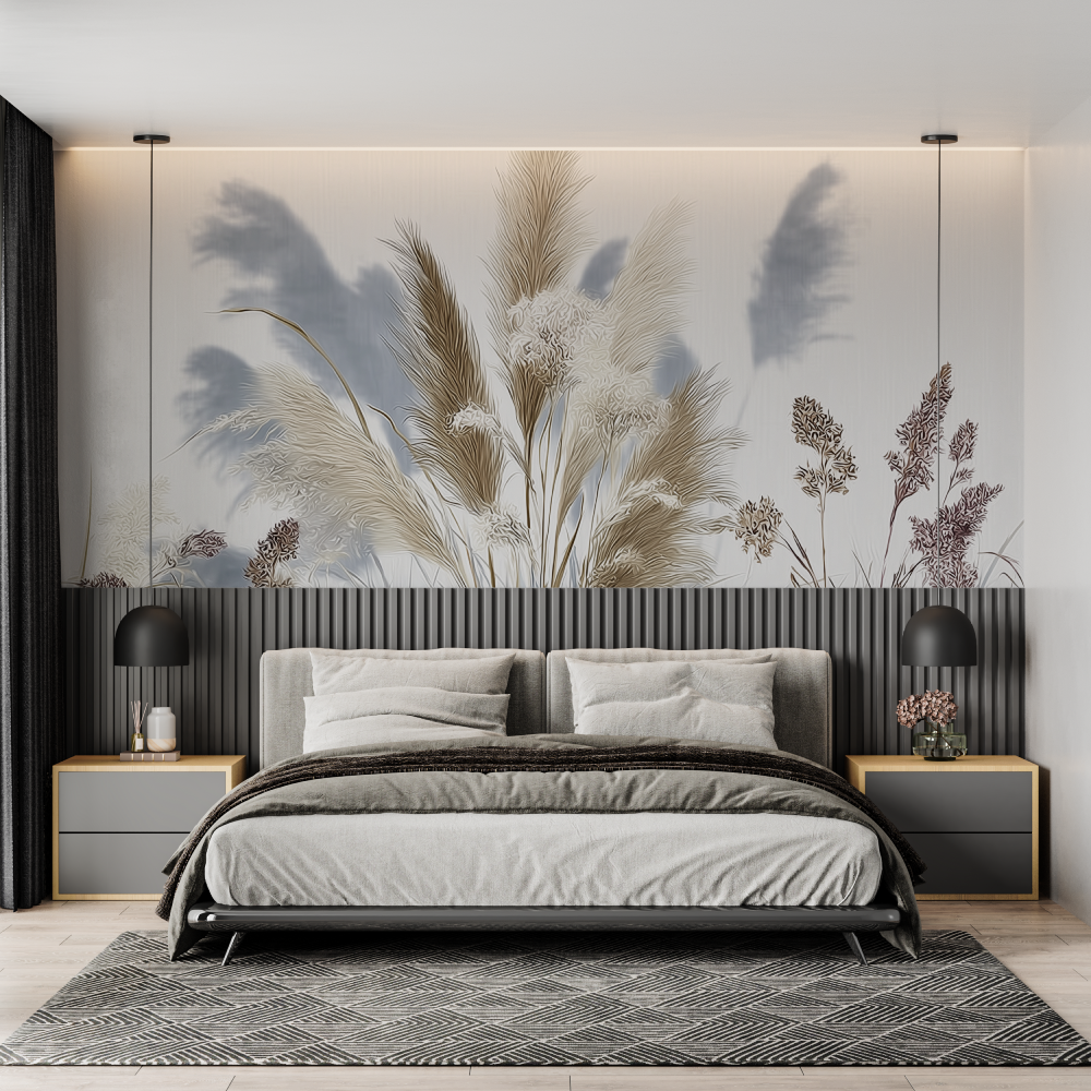 Mural 3D Cocooning Leaf Wallpaper
