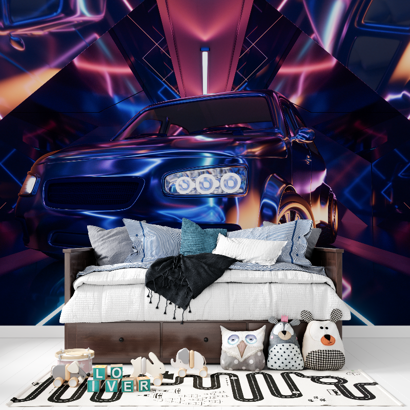3D-Tuning-Auto-Hintergrundbild | Wandbild-Hintergrundbild