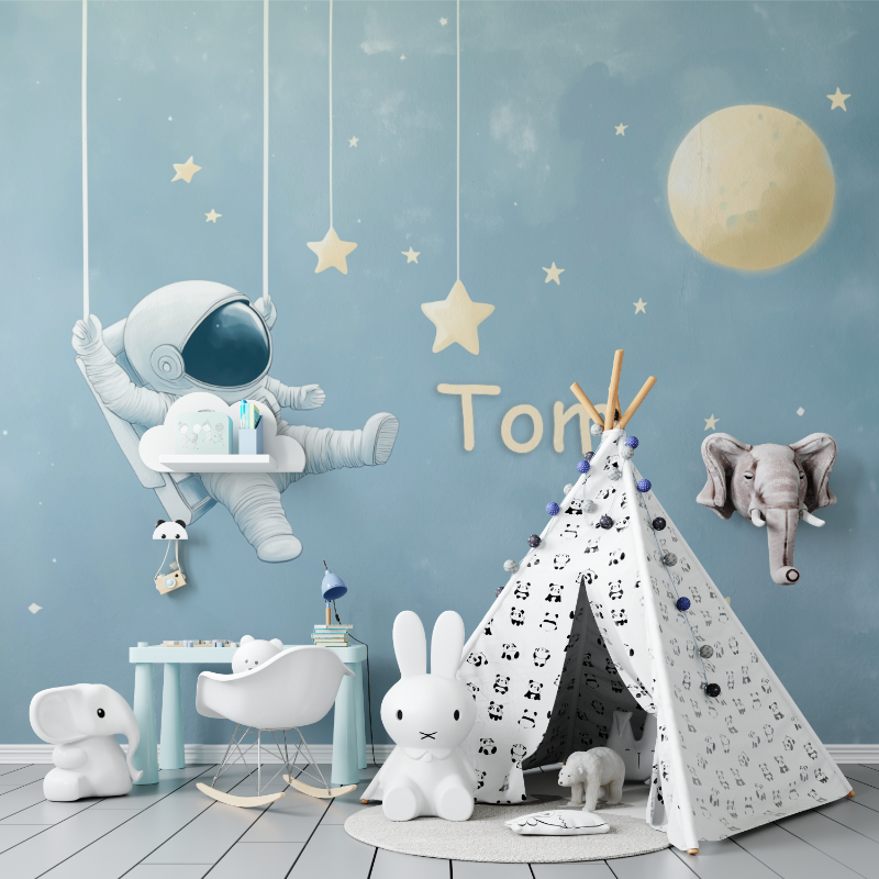 Astronaut Name Wallpaper | Murals Wallpaper