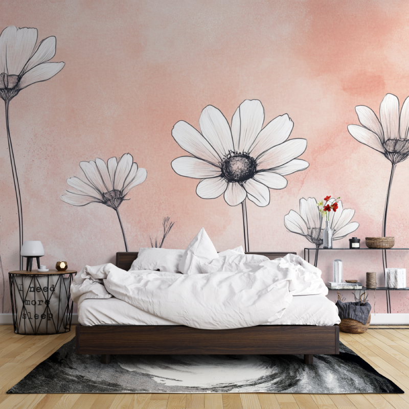 Daisy Trend Wallpaper | Murals Wallpaper