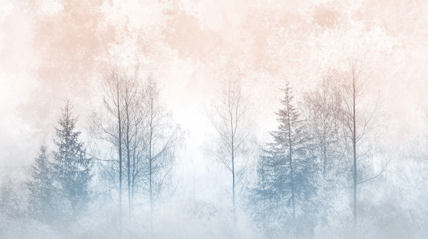 Papier Peint Aquarelle Arbres Pastell